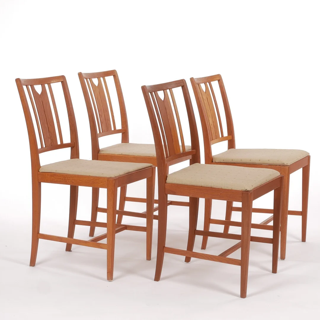 CARL MALMSTEN. Stolar 4 st, "Ulfåsa", Bodafors, 1960-tal. — Armchairs & Chairs — Auktionsfirma Kenneth Svensson i Kalmar