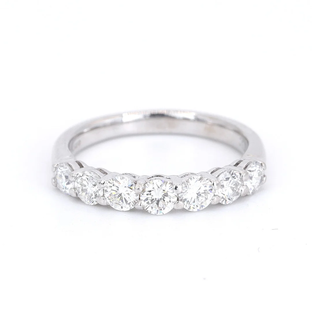 18CT 0.95CT DIAMOND HALF ETERNITY RING. — Rings — Chalkwell Auctions