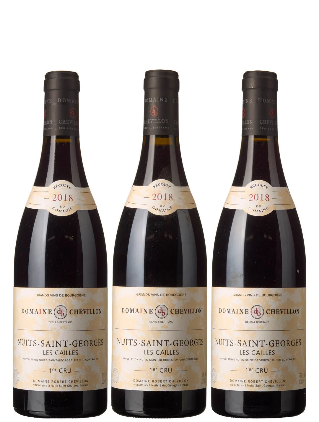 3 x Nuits-Saint-Georges 1er Cru Les Cailles 2018, Robert Chevillon — 3 x Nuits-Saint-Georges 1er Cru Les Cailles 2018, Robert Chevillon — Vin/Vin — Blomqvist