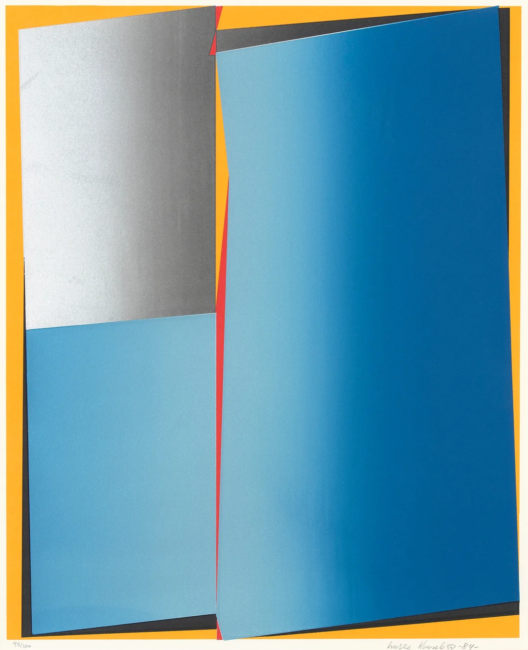 Kvernebo, Lasse — Komposisjon, 1984 — Kunst/Grafikk — Blomqvist