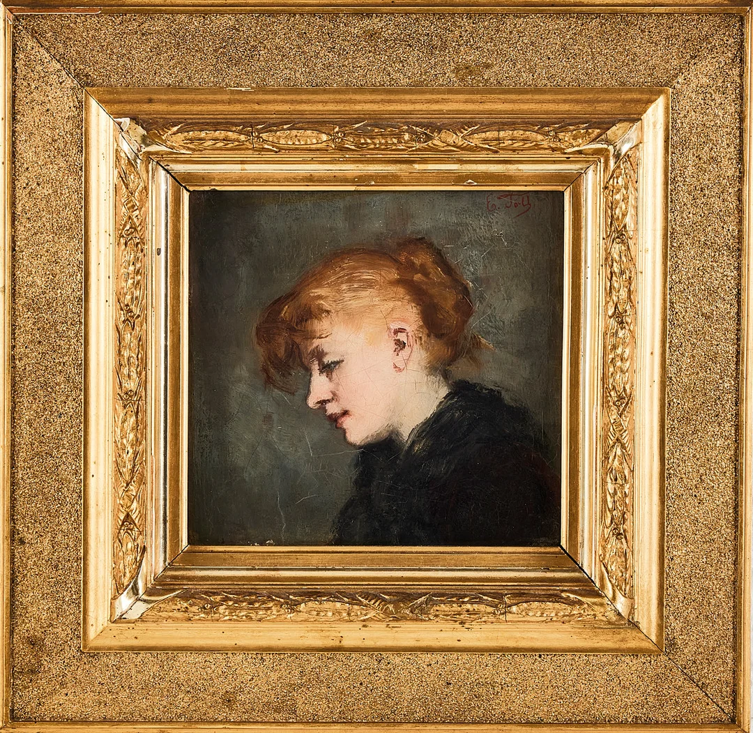 EMMA TOLL (1847-1917). "Hortense". — Paintings — Stockholms Auktionsverk Magasin 5