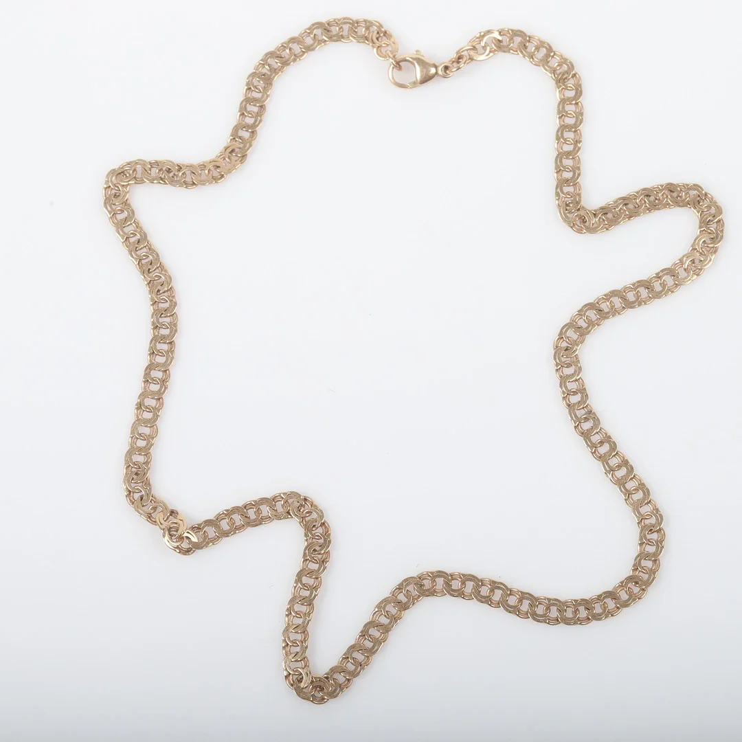 COLLIER, Bismarcklänk, 18 K guld. — Necklace — Helsingborgs Auktionskammare