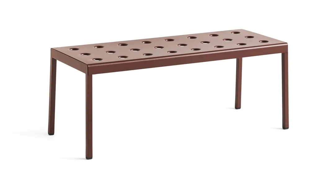 Ronan and Erwan Bouroullec for HAY. Garden table 96.5x41 cm, Balcony - Iron Red — Home and garden/Garden furniture — Lauritz