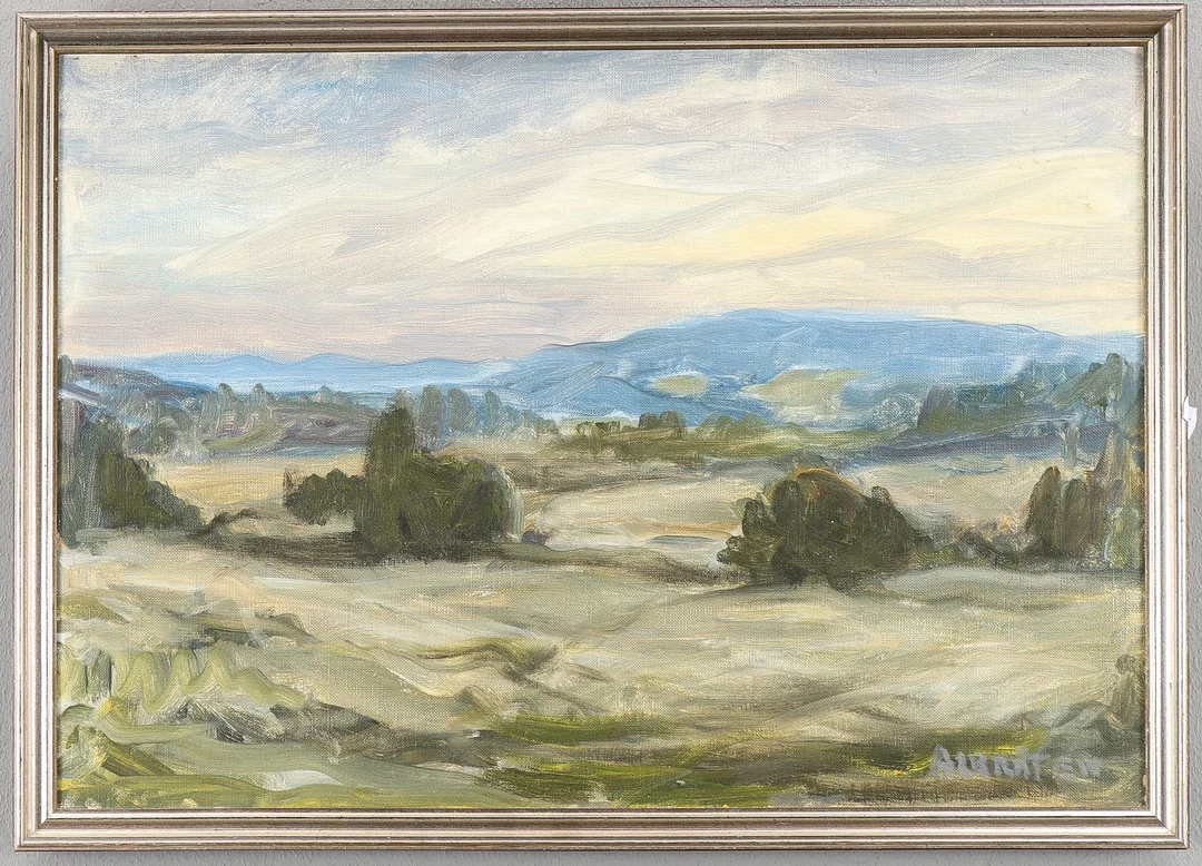WÅGE ALBRÅTEN. Olja på duk, signerad. — Paintings — Karlstad Hammarö Auktionsverk
