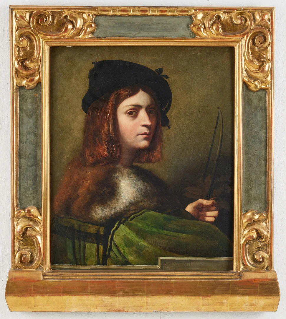 SEBASTIANO DEL PIOMBO. EFTER. ”Violinisten”, 1800-tal, olja på pannå. — Paintings — Stockholms Auktionsverk Magasin 5