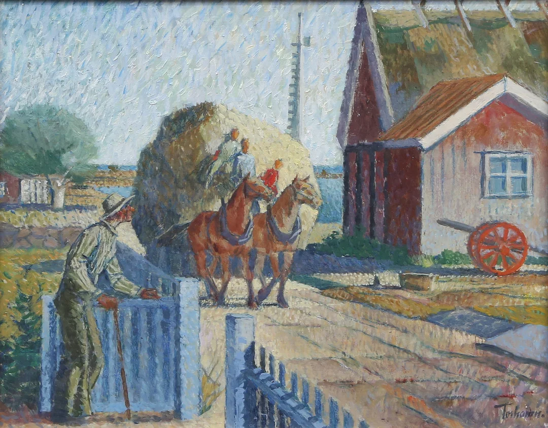 GUNNAR TORHAMN. OLJA, på pannå, signerad. — Paintings — Kalmar Auktionsverk