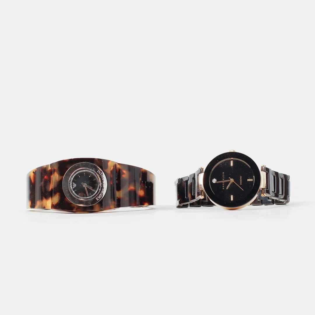 ARMBANDSUR, 2 st, Armani & Anne Klein, quartz. — Vintage & Designer Fashion — Göteborgs Auktionsverk