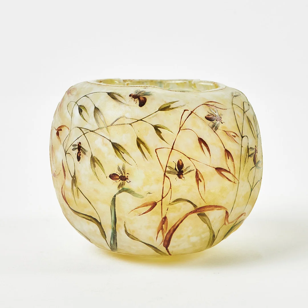 DAUM NANCY, vas, Frankrike, 1900-talets början, överfång. — Art glass — Stockholms Auktionsverk Magasin 5