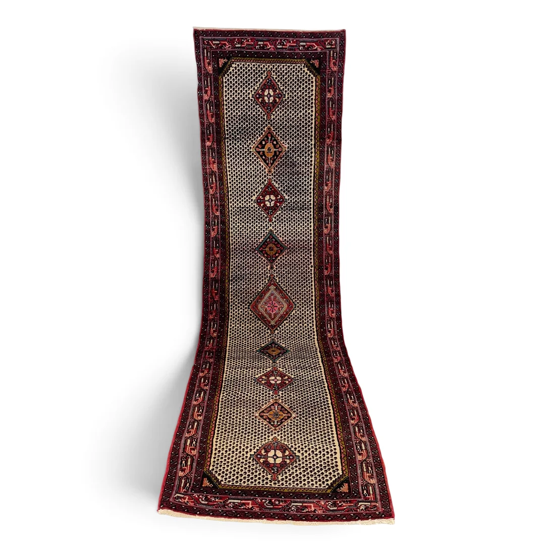GALLERIMATTA, orientalisk, ca 287x83 cm. — Oriental Carpets & Textiles — Roslagens Auktionsverk