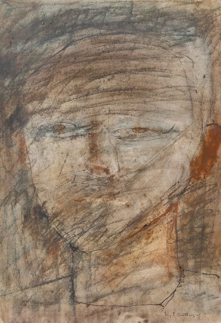 STIG EVERT LINDBERG. blandteknik, signerad. — Paintings — Gomér & Andersson Linköping