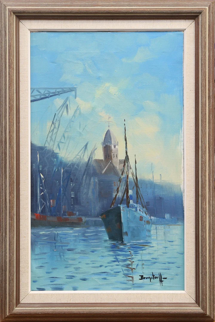OIDENTIFIERAD KONSTNÄR. OLJA, på duk, signerad. — Paintings — Kalmar Auktionsverk