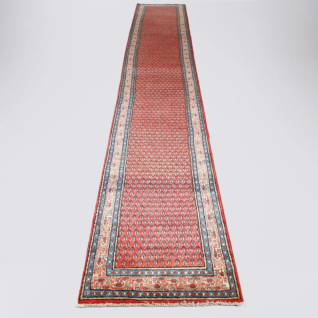 Persisk Mir løber, 535 x 78 cm. — Persian Carpets & Textiles — Bidstrup Auktioner