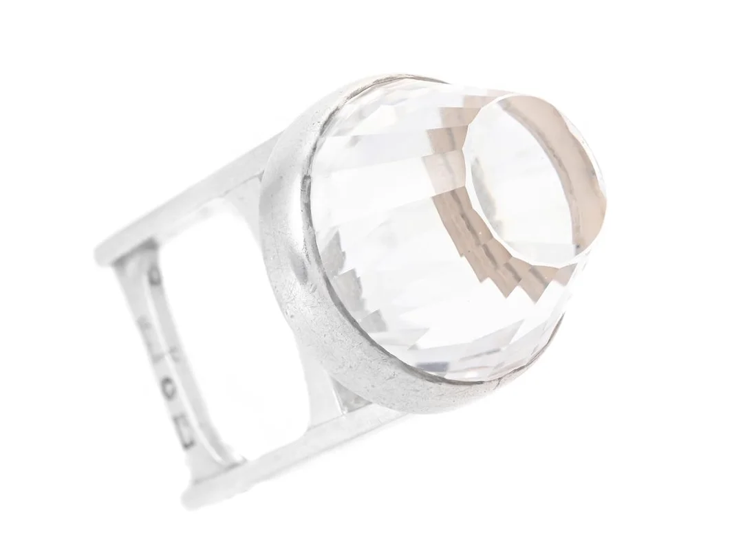 OVE BOHLIN, ring, sterlingsilver, bergkristall, signerad, Stockholm 1966, stl 16 mm, vikt 20,6 g. — Smycken/Ring — Kaplans
