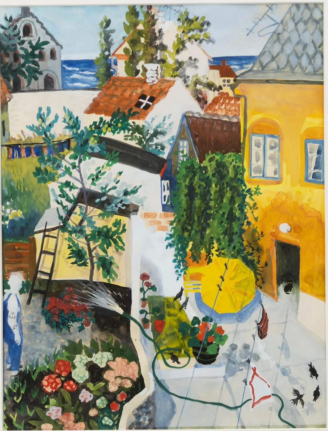 Mona Huss Walin, I trädgården, Skåne. — Konst/Modern svensk konst — Bukowskis