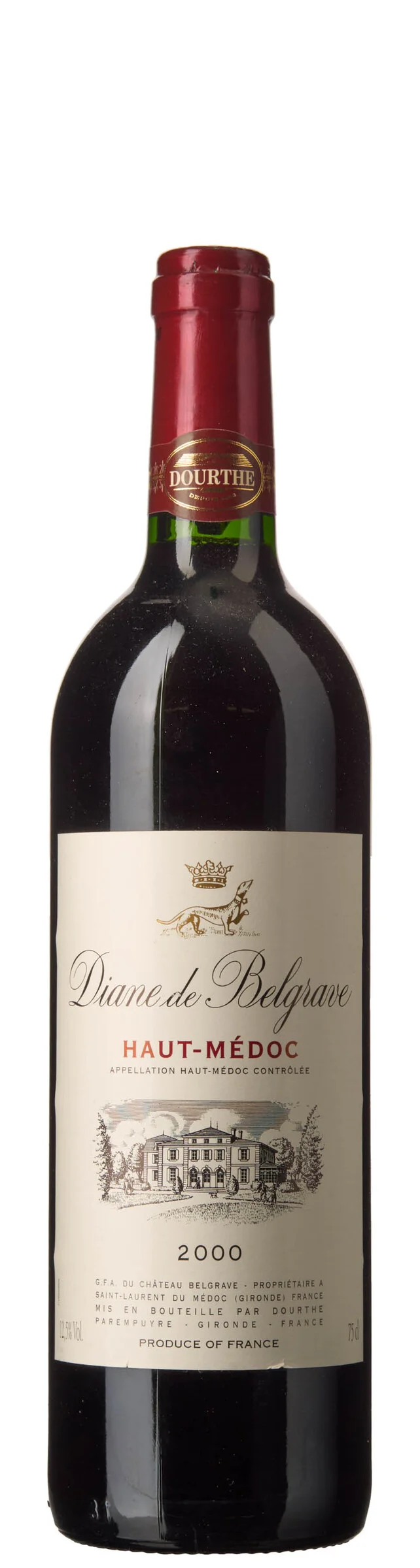 1 x Diane de Belgrave 2000, Chateau Belgrave — 1 x Diane de Belgrave 2000, Chateau Belgrave — Vin/Vin — Blomqvist
