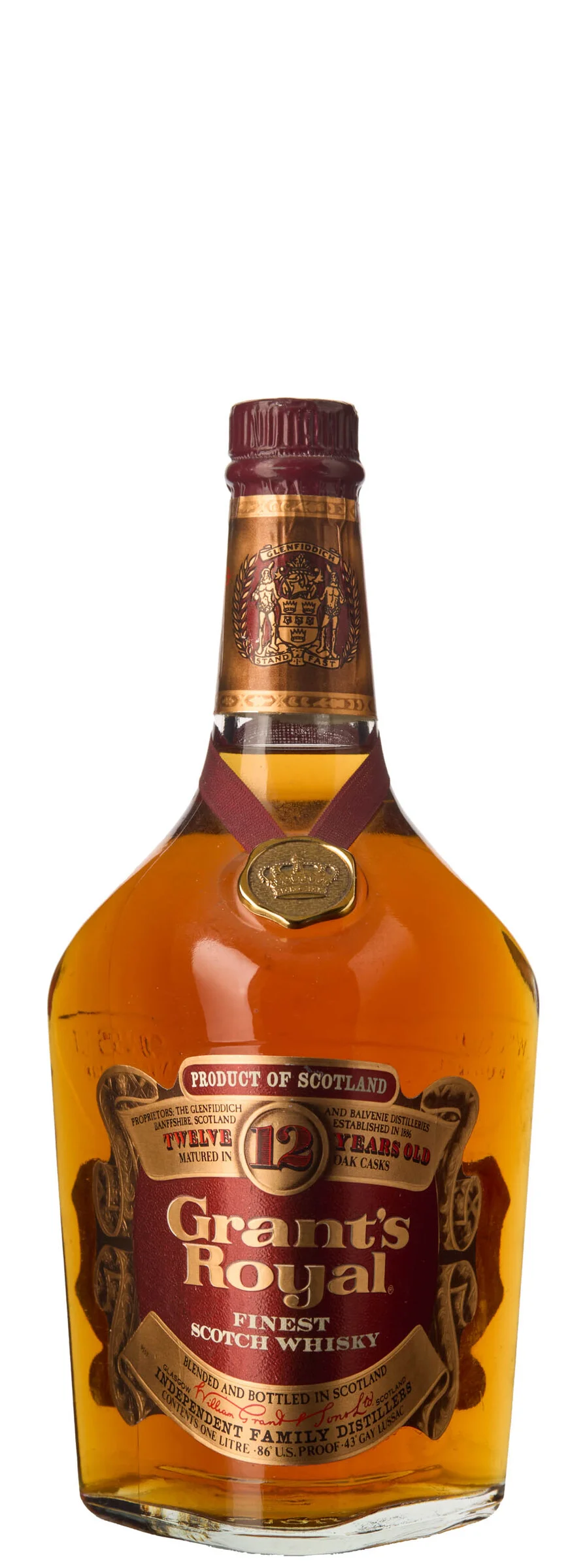 1 x 1 l Grant's Royal Finest Scotch Whisky 12 Years Old — 1 x 1 l Grant's Royal Finest Scotch Whisky 12 Years Old — Vin/Brennevin — Blomqvist