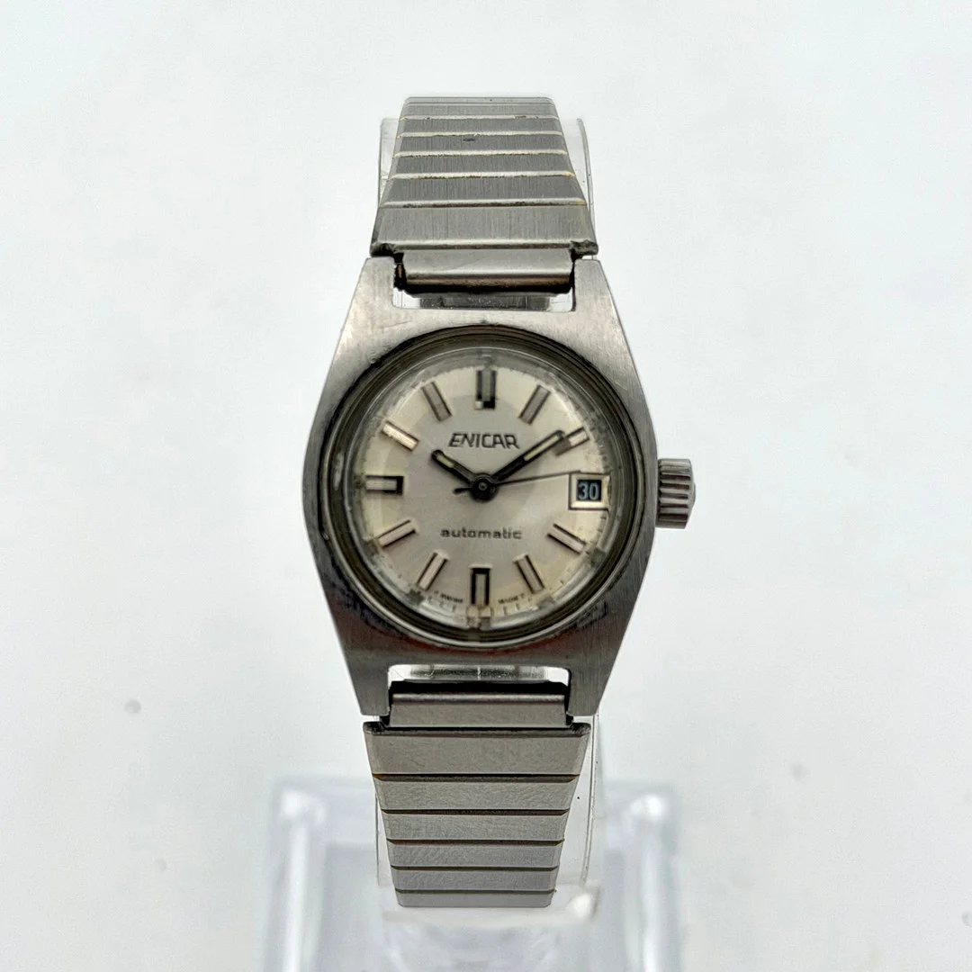 ENICAR Ocean Pearl, armbandsur, 1970-tal, automatic, stål. — Wristwatches — Skandia Auktion