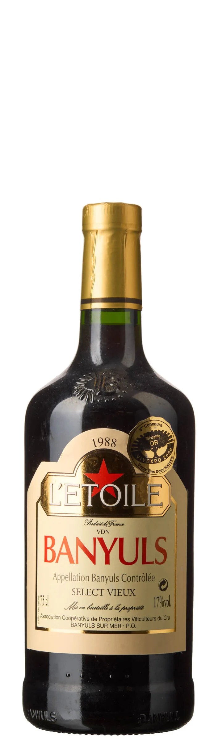1 x Banyuls Select Vieux 1988, L'Etoile — 1 x Banyuls Select Vieux 1988, L'Etoile — Vin/Vin — Blomqvist