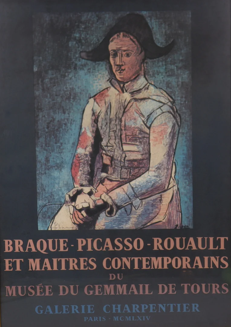 PABLO PICASSO. EFTER. affisch, Musée du Gemmail de Tours 1964. — Engravings & Prints — Markus Auktioner