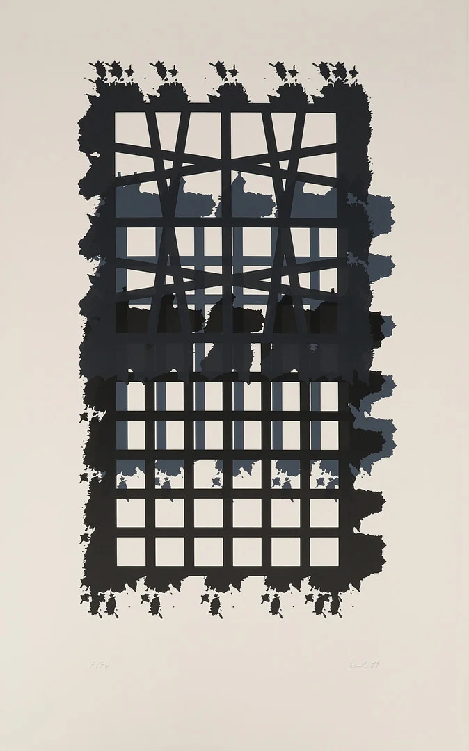 RAUL MEEL. "Windows and landscape", färgserigrafi, signerad och numrerad 7/50, daterad -89. — Engravings & Prints — Crafoord Auktioner Malmö