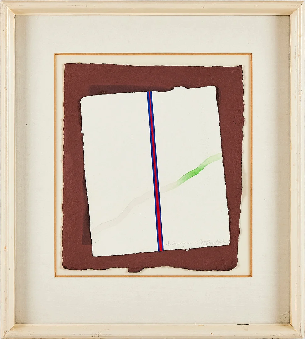 AXEL KNIPSCHILD. Komposition, gouache, signerad AK, daterad 21.V. 77, med dedikation. — Paintings — Stockholms Auktionsverk Magasin 5