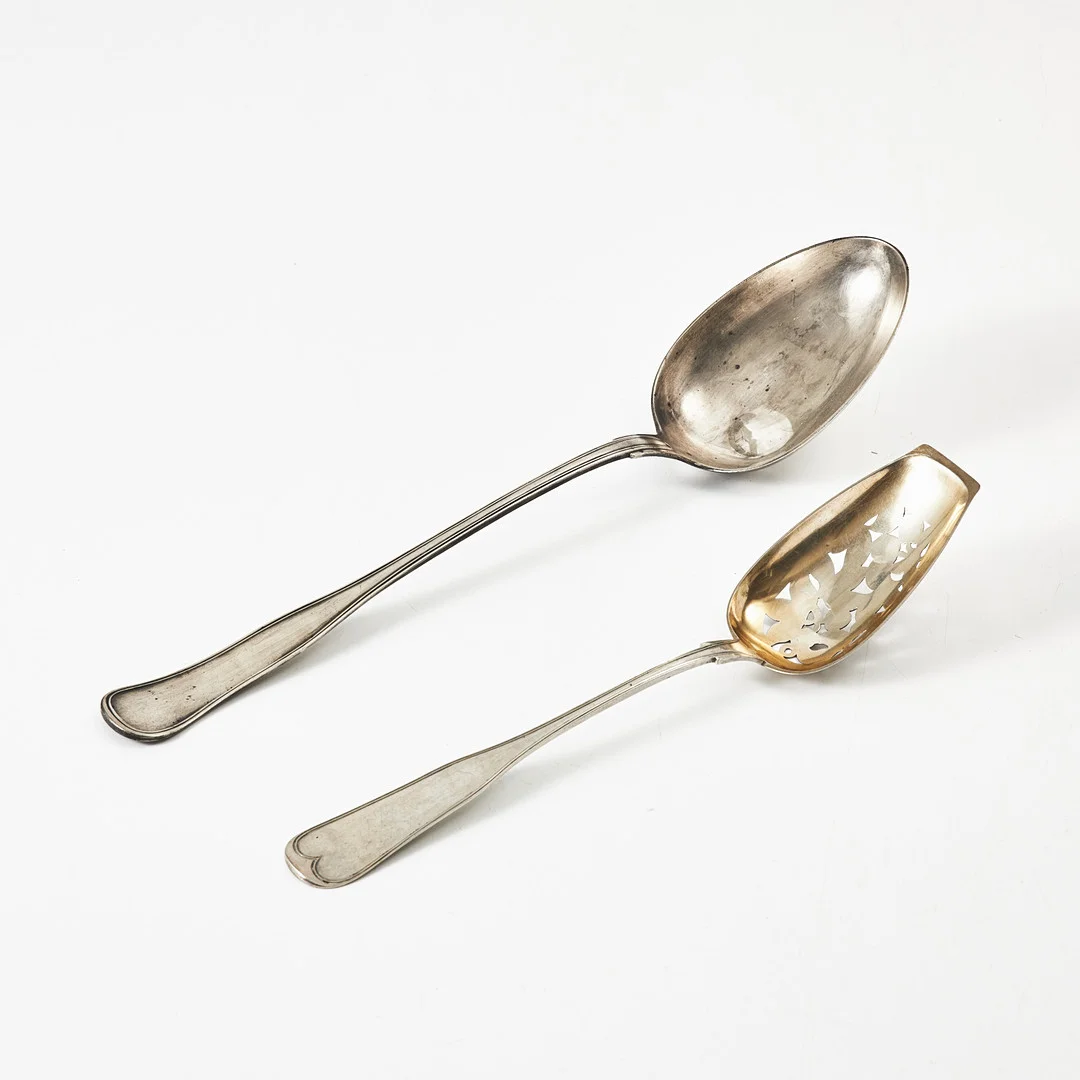 BÄRSKED, underhaltigt silver, Laurids Grønlund Odense, RAGUSKED, nysilver, Dansk Forsølvningsanstalt. — Other metals — Stockholms Auktionsverk Magasin 5