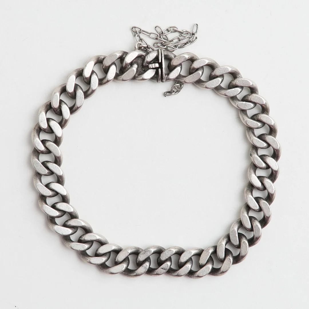 ARMBAND, pansarlänk, SILVER, 40 gram. — Bracelets — Auktionshuset Thelin & Johansson