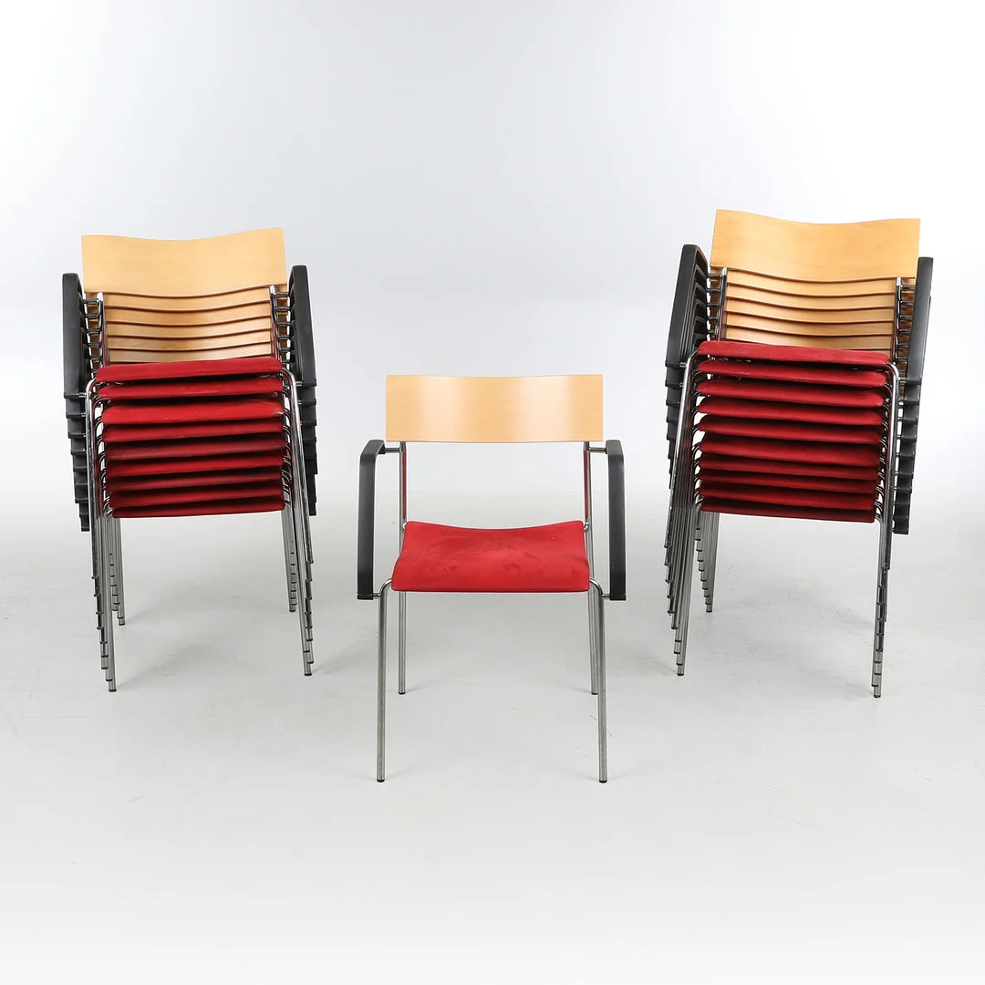 JOHANNES FOERSOM & PETER HIORT-LORENZEN. Lammhults. Et sæt på tyve stabelstole, model 'Campus' (20). — Armchairs & Chairs — Bidstrup Auktioner