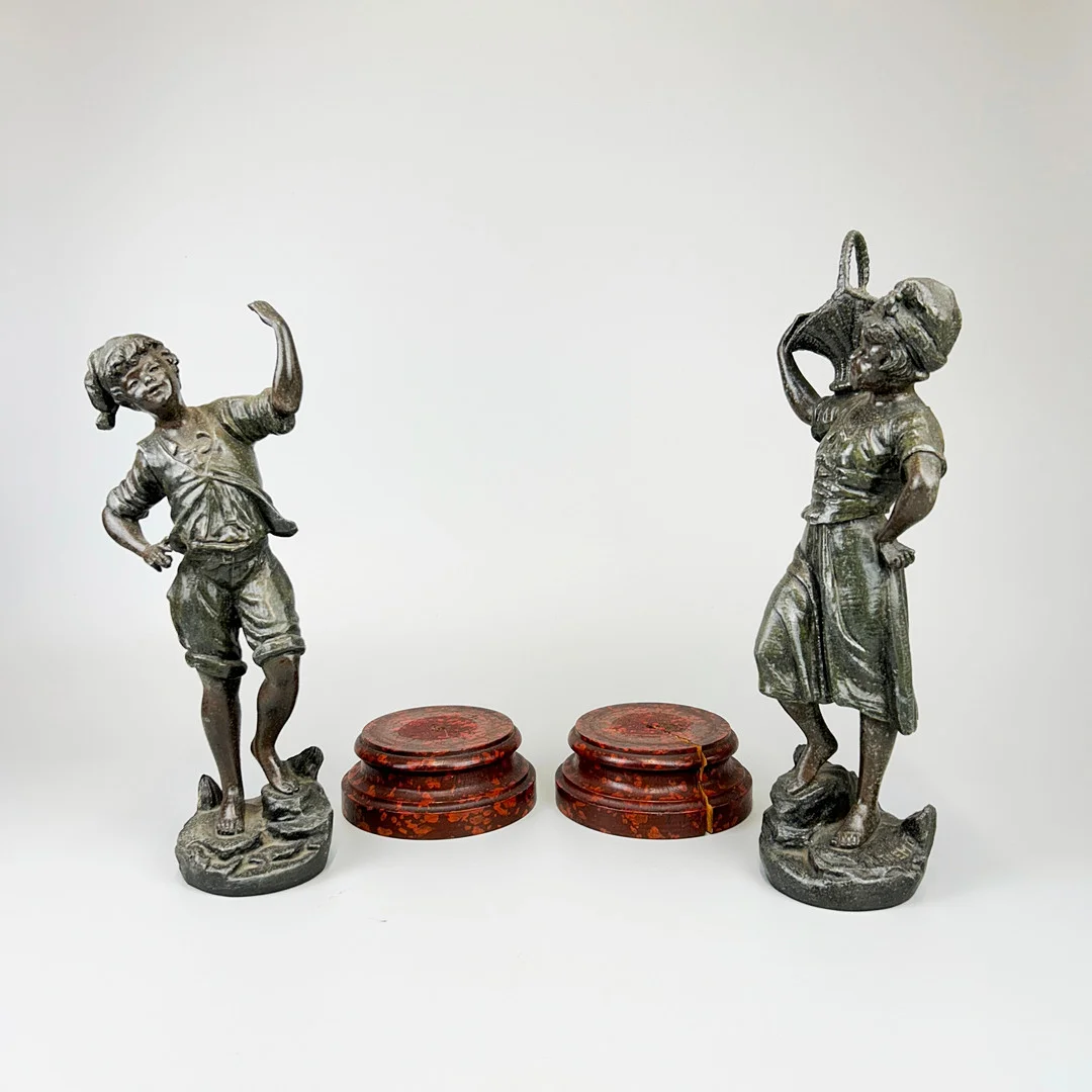 19THC FRENCH SPELTER FIGURES. — Other metals — Chalkwell Auctions