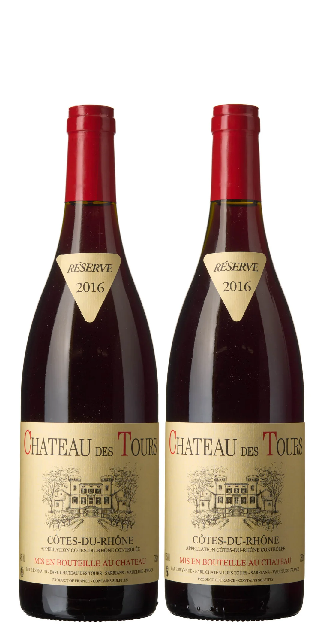 2 x Cotes-du-Rhone Reserve 2016, Chateau des Tours — 2 x Cotes-du-Rhone Reserve 2016, Chateau des Tours — Vin/Vin — Blomqvist