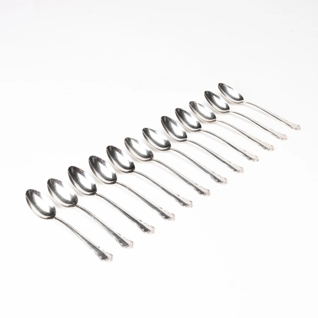 MOCKASKEDAR, 12 st, silver, GAB, Stockholm, 1958-61. — Silver — Auktionshuset Kolonn