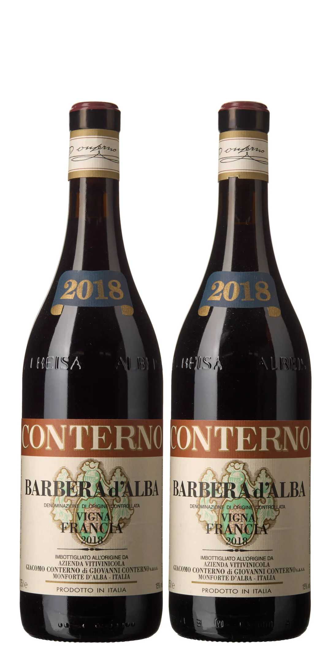2 x Barbera d'Alba Vigna Francia 2018, Giacomo Conterno — 2 x Barbera d'Alba Vigna Francia 2018, Giacomo Conterno — Vin/Vin — Blomqvist
