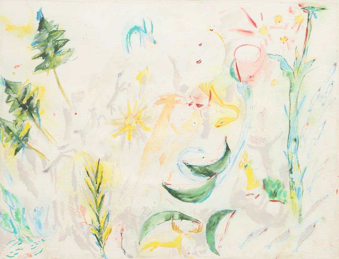 BJÖRN BJÖRNHOLT. Akvarell, komposition, signerad. — Paintings — Ekenbergs Auktioner