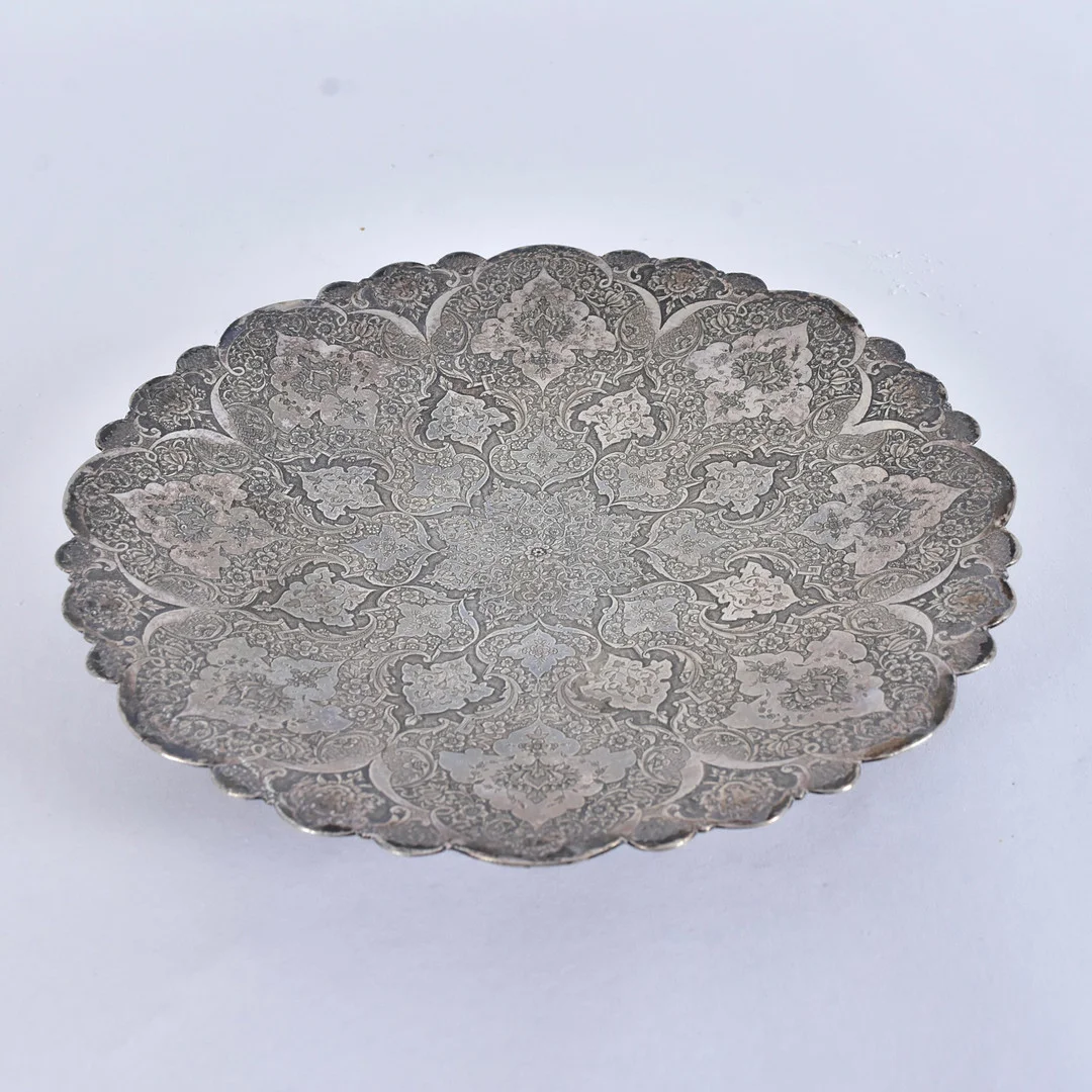 SKÅL PÅ FOT, silver, Persien, 18-1900-tal. — Silver — Halmstads Auktionskammare