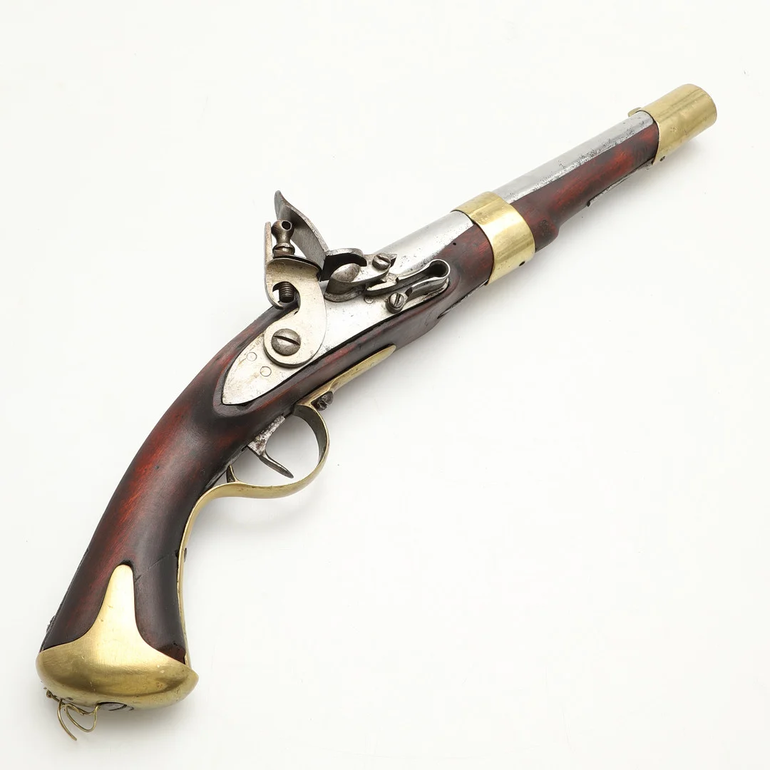 FLINTLÅSPISTOL, modell m/1816, Skånska Karabinjärregementet. — Guns & Rifles — Crafoord Auktioner Malmö