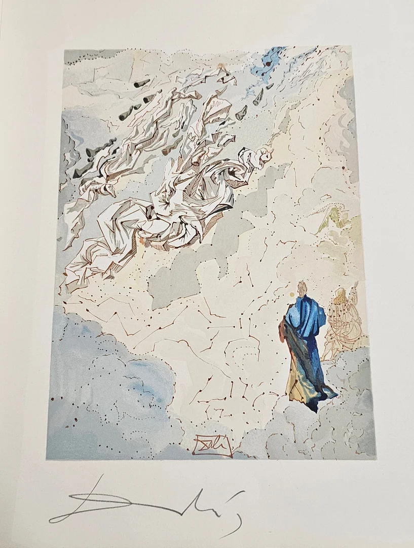 SALVADOR DALÍ. Divina Comedia, litografía sobre papel. Firmada a lápiz y en plancha. — Engravings & Prints — Arce Auctions