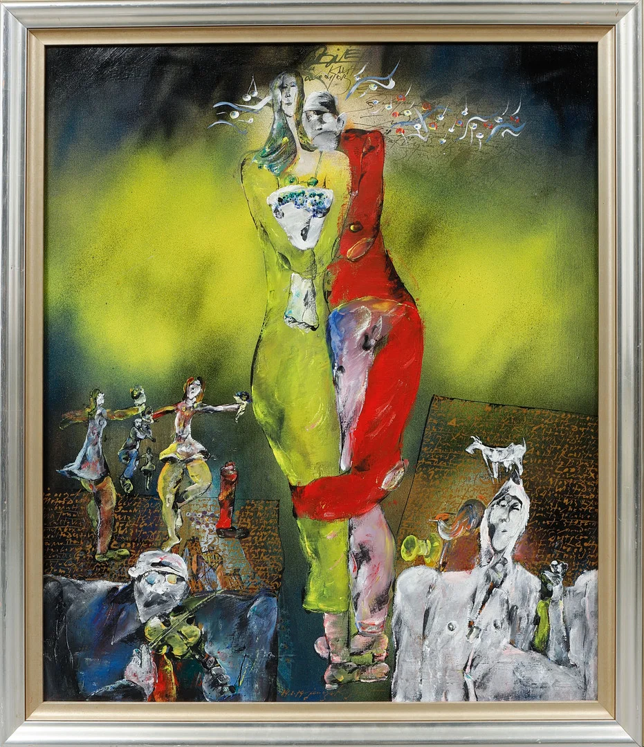 JAN JANUARY JANCZAK. "Nadzieja". Olja på duk, signerad. — Paintings — Göteborgs Auktionsverk