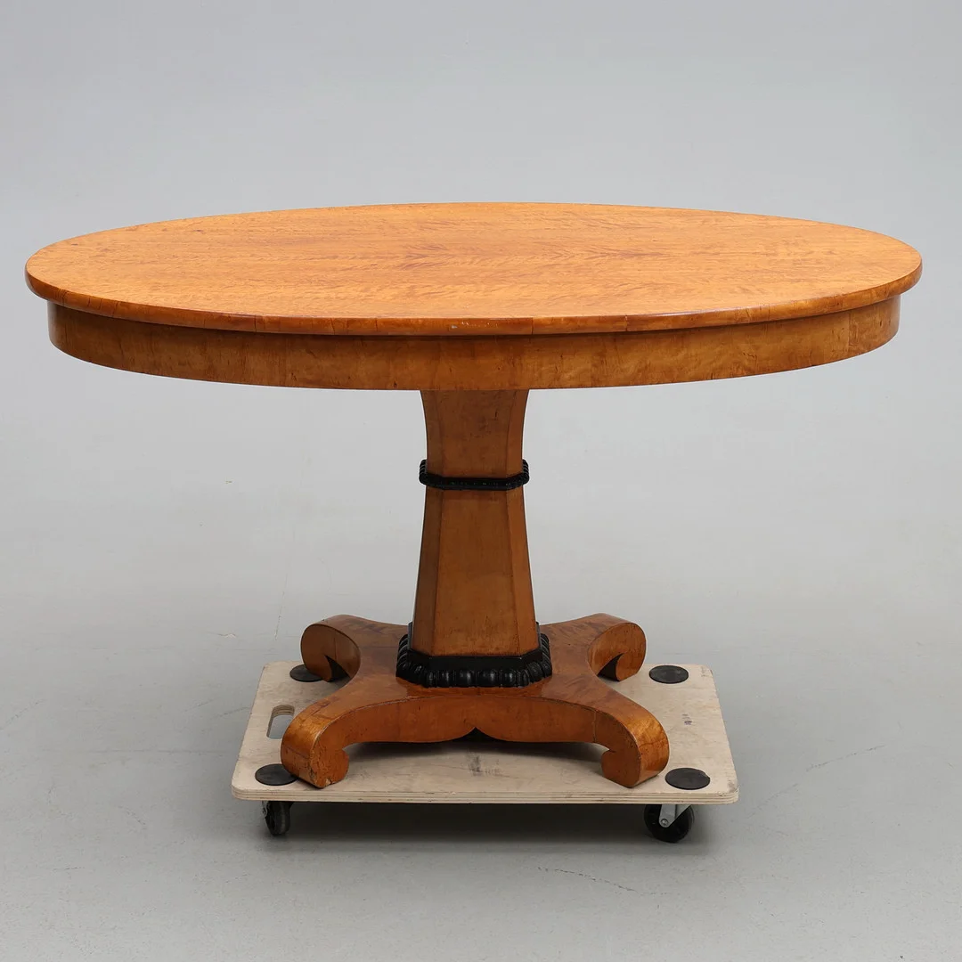 SALONGSBORD, björkfaner, 1800-1900tal. — Tables — Gomér & Andersson Jönköping