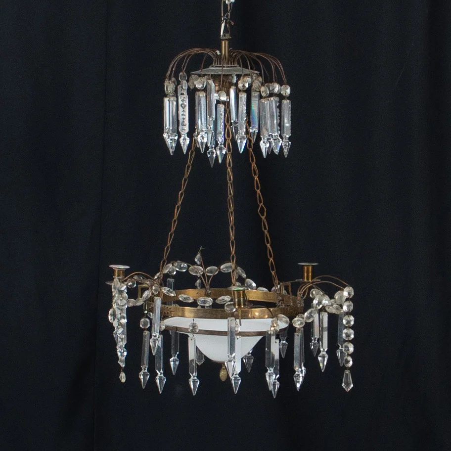 TAKKRONA, empirestil, 1900-tal. — Chandeliers — Laholms Auktionskammare