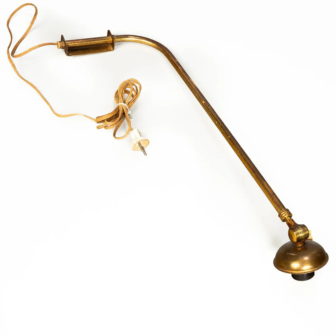 VÄGGLAMPA, teleskopisk, mässing, 1900-tal. — Wall Lights — Norrlands Auktionsverk