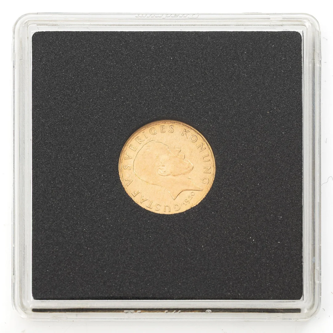 Guldmynt, Sverige, Gustav V, 5 kr, 1920. — Militaria/Mynt — Bukowskis