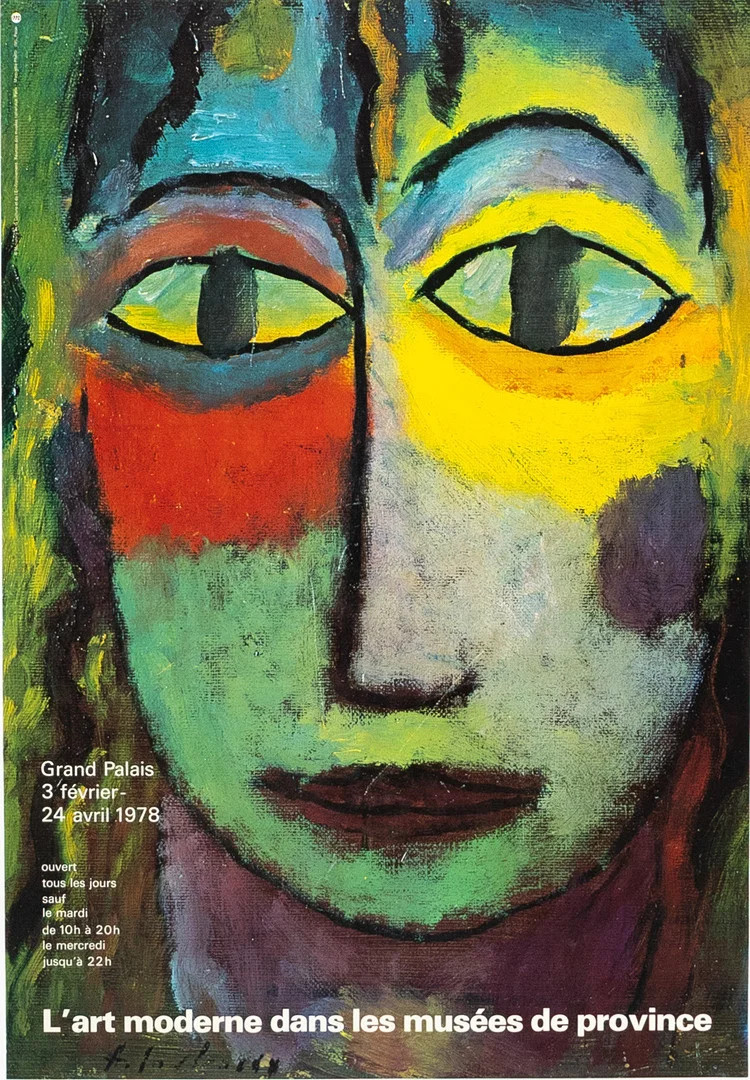 UTSTÄLLNINGSAFFISCH, Alexei Jawlensky, 1978. — Engravings & Prints — Karljohan Auktioner