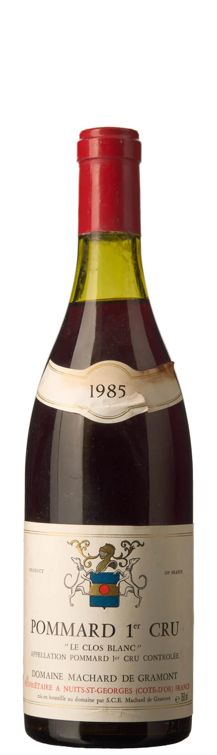 1 x Pommard 1er Cru Le Clos Blanc 1985, Machard de Gramont — 1 x Pommard 1er Cru Le Clos Blanc 1985, Machard de Gramont — Vin/Vin — Blomqvist