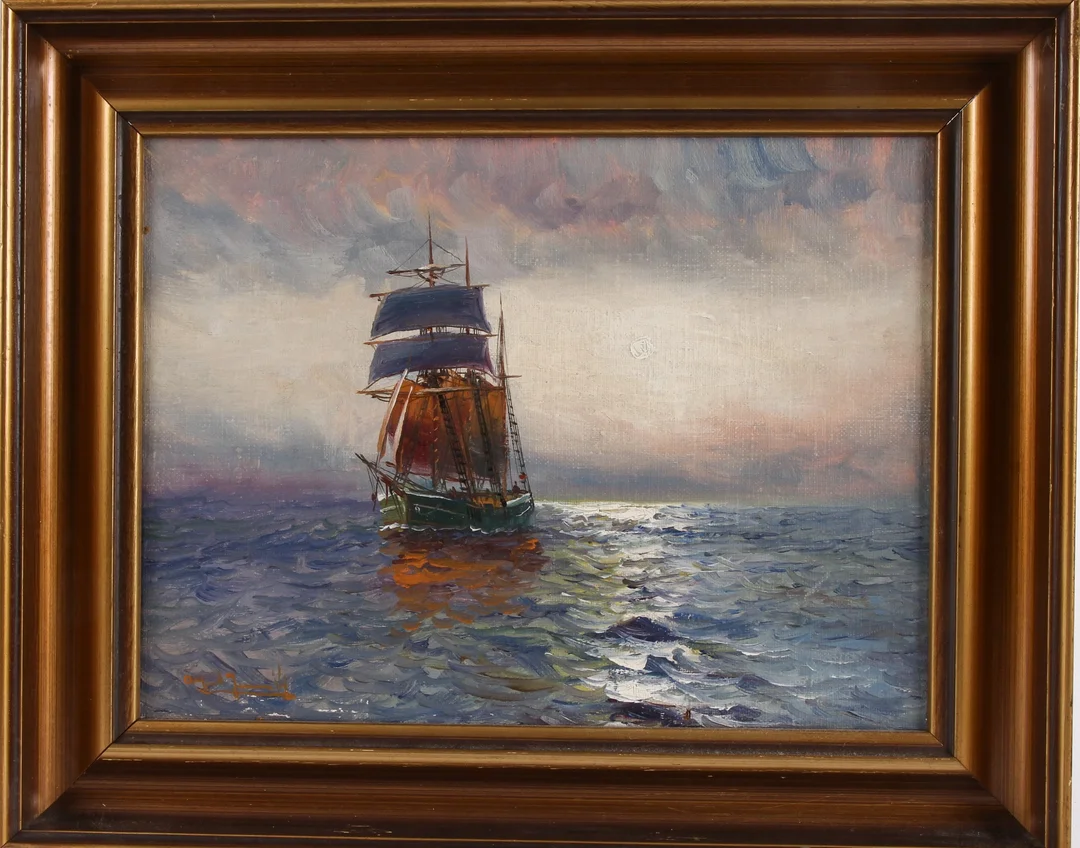 Alfred Serenius Jensen. Marine — Paintings and sculptures/Older pictorial arts — Lauritz