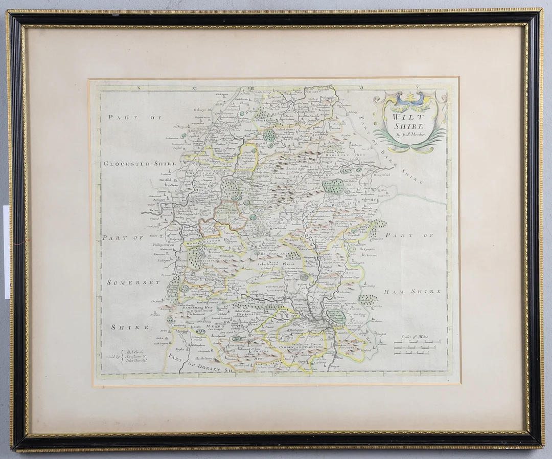 ROBERT MORDEN (1650-1703). Wiltshire. — Maps — Lawrences Auctioneers