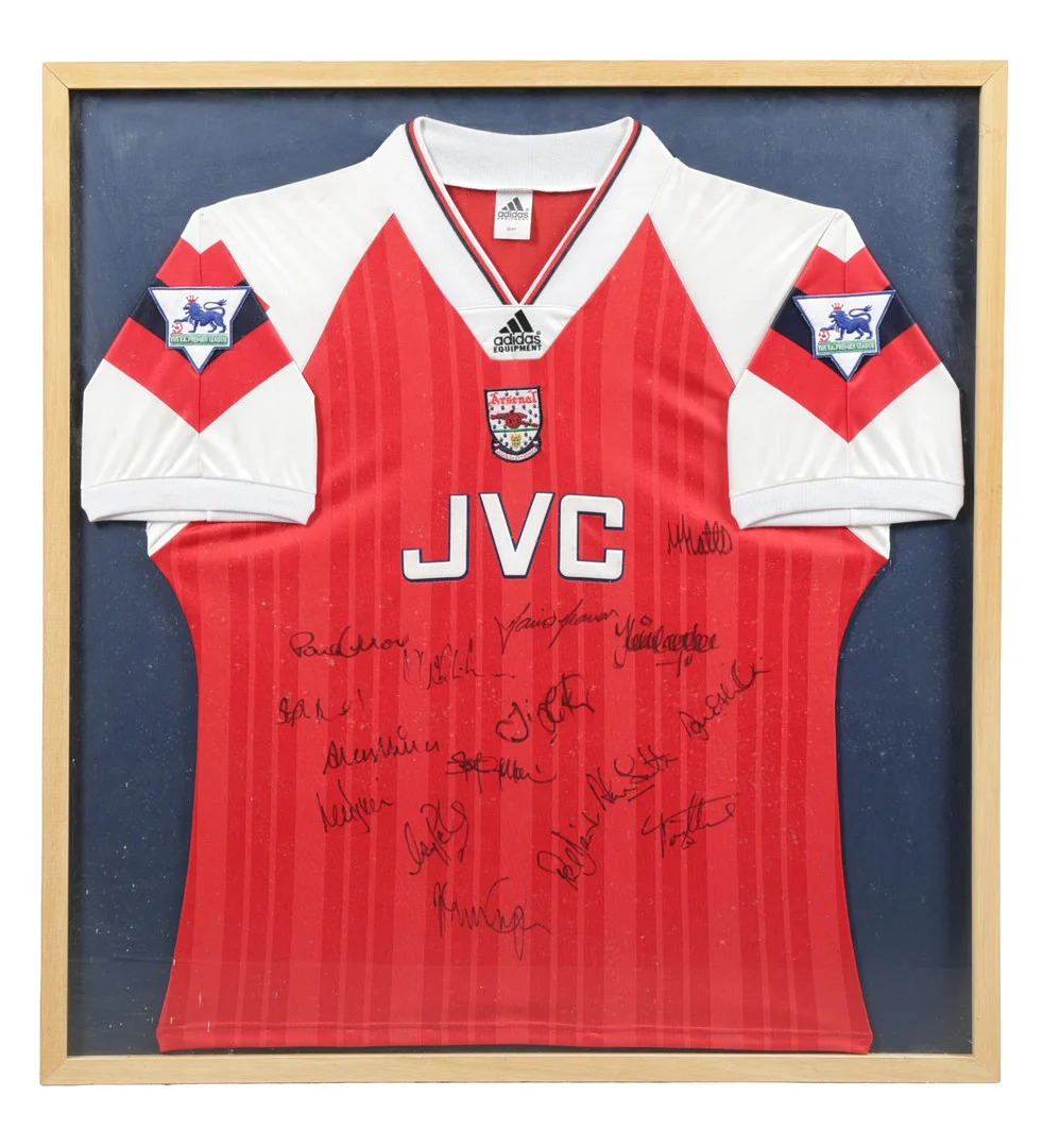 ARSENAL F.C. 1992-1994 SIGNED HOME SHIRT. — Sports memorabilia — Bishop & Miller
