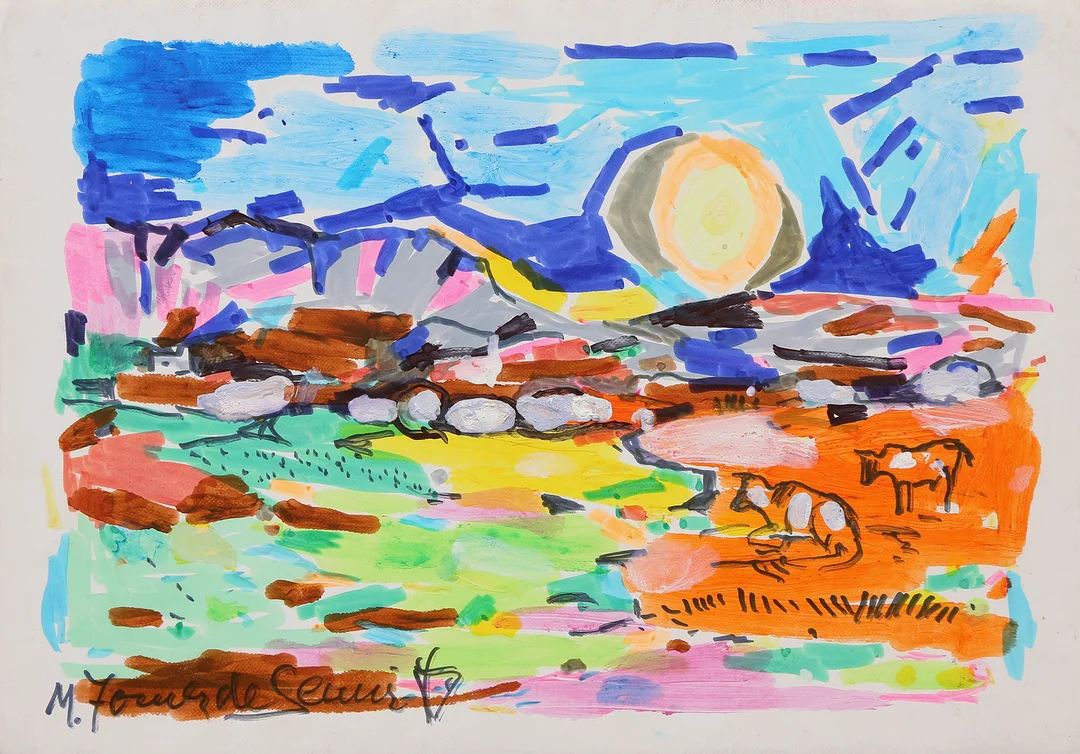 MIGUEL TORNER DE SEMIR. Landscape. — Drawings — Balclis
