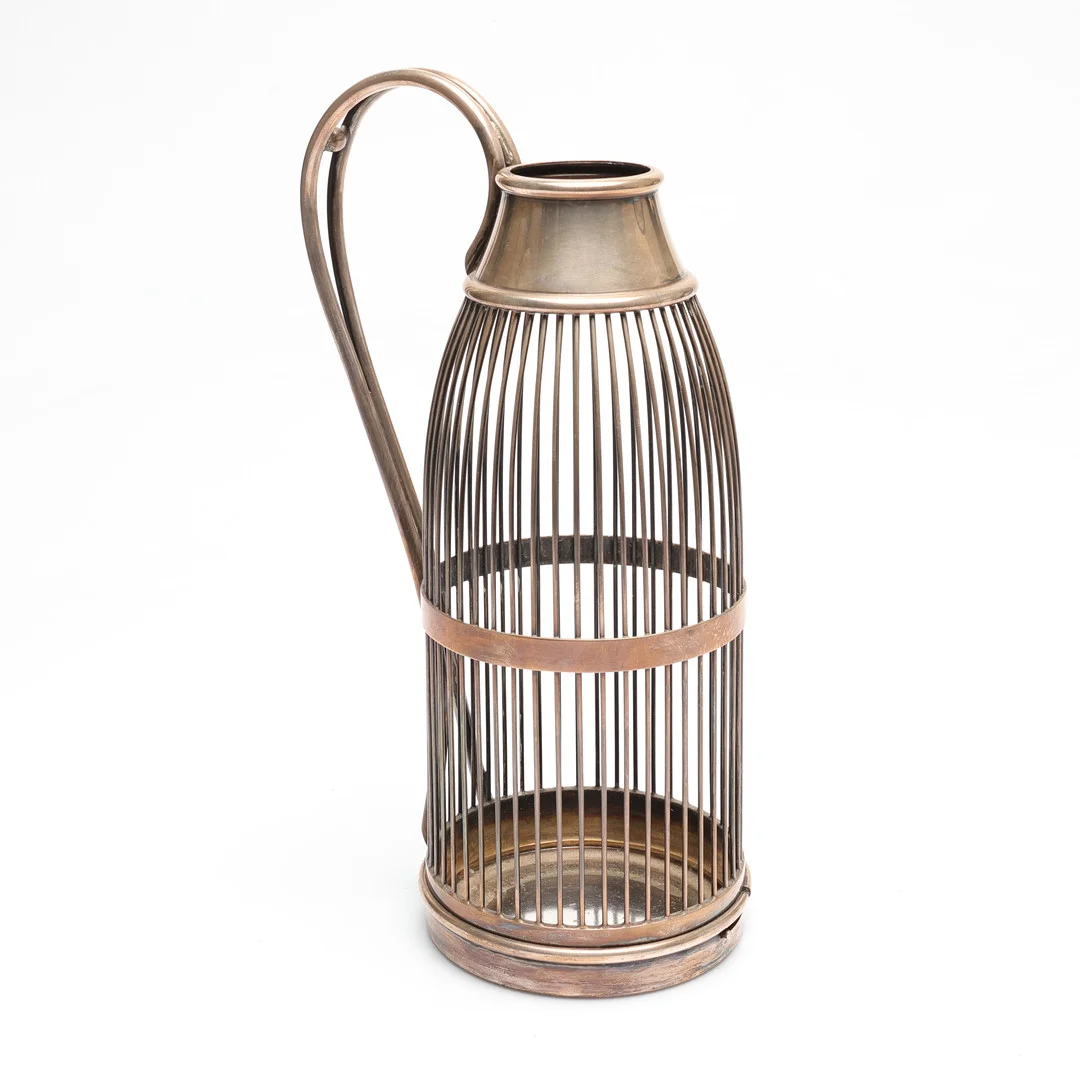 FLASKSTÄLL, nysilver, 1900-tal. — Silver plated — Gomér & Andersson Linköping