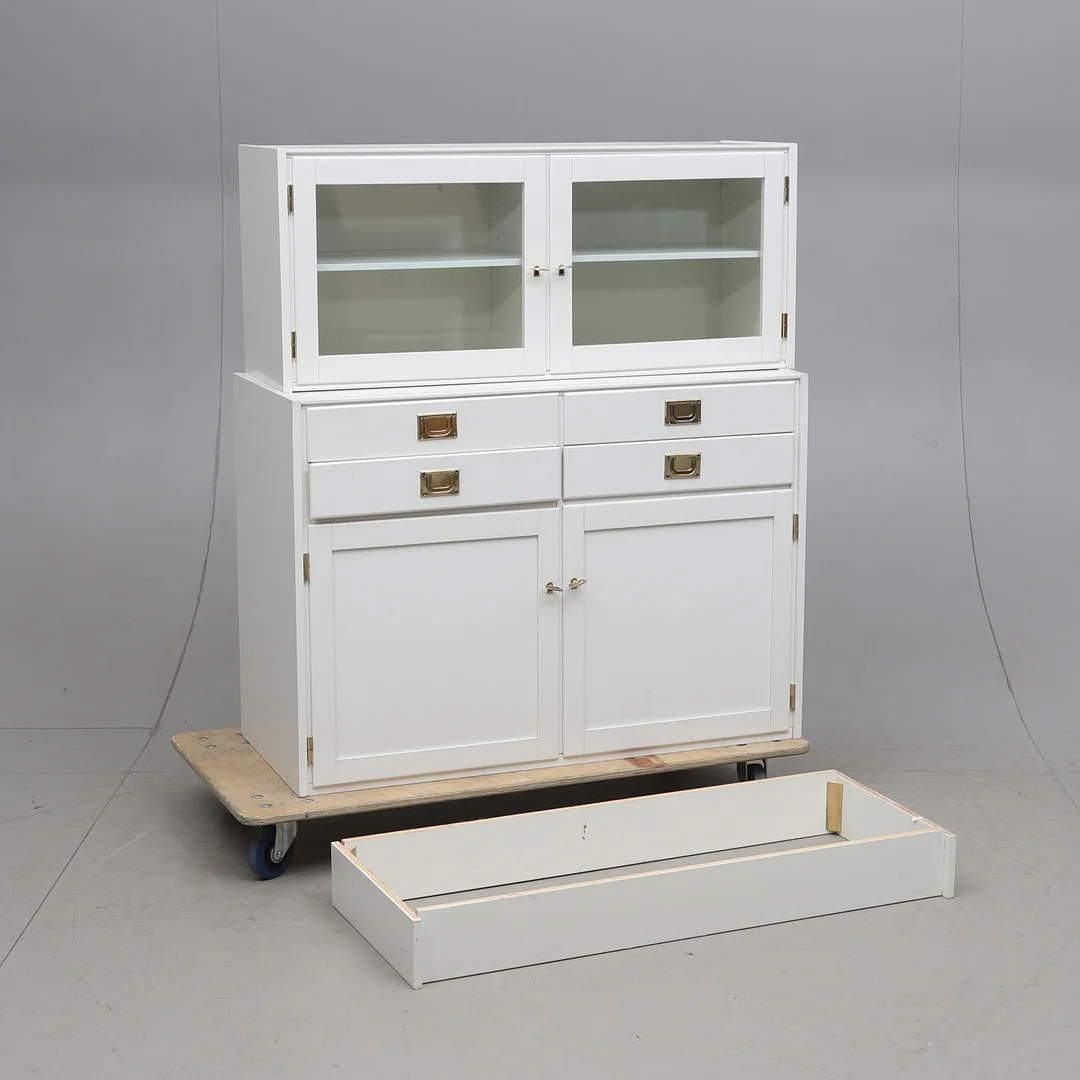 ERIK WÖRTZ. skåp & väggskåp, 2 delar, "Uppland", Ikea, 1900-talets andra hälft. — Cupboards, Cabinets & Shelves — Gomér & Andersson Norrköping