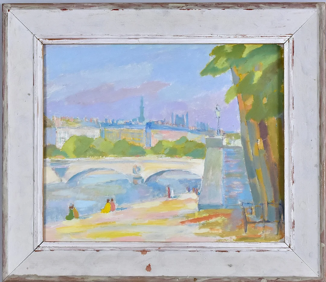 OIDENTIFIERAD KONSTNÄR. Olja på pannå. — Paintings — Halmstads Auktionskammare